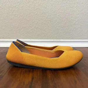 ROTHY'S The Flat in Lemon Drop Ballet Flats Round Toe Slip On RETIRED