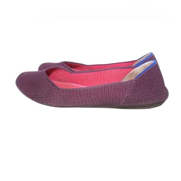 Rothy's The Flat in Retired Berry Lattice Color, Size 9.5