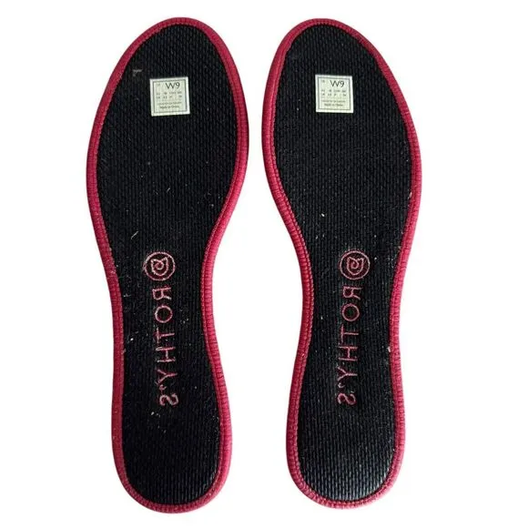 ROTHYS The Flat Pebble Knit Rounded Toe Ballet Flats Slip On Shoes