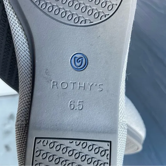 Rothy’s The Flat Slip On Flats Gray Sz 6.5 US