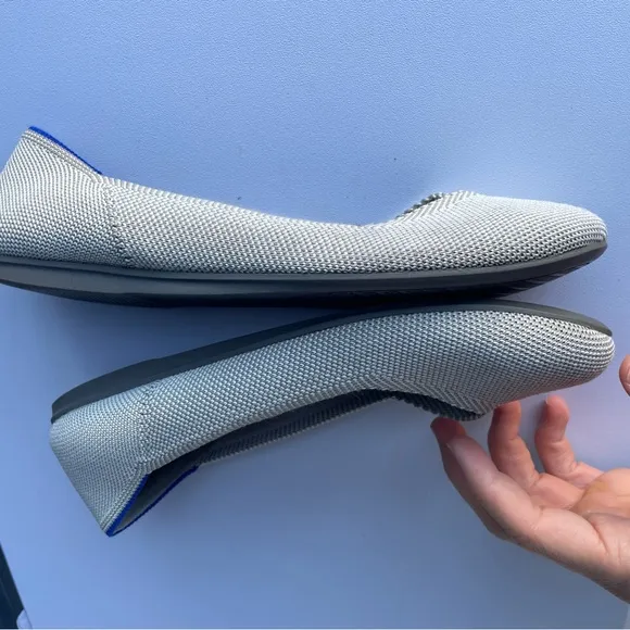 Rothy’s The Flat Slip On Flats Gray Sz 6.5 US