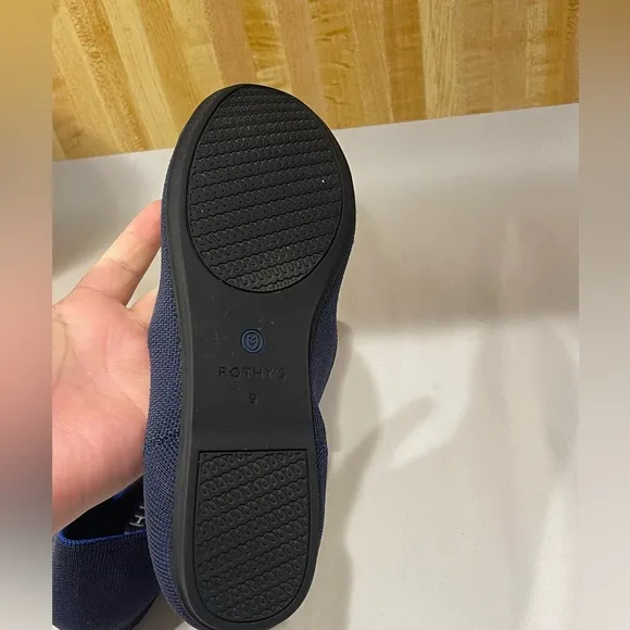 Rothy's The Flat Slip On Flats | Navy Blue | Women's 9