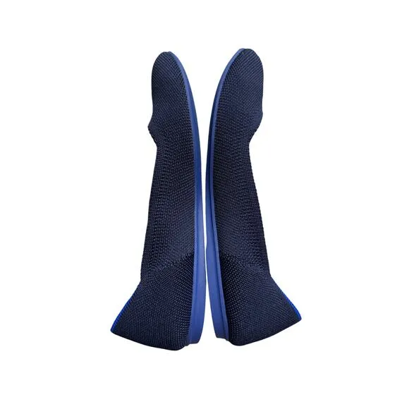 Rothy’s The Flat Slip On Shoes Maritime Navy Blue Woman's 6 Round Toe Minimalis