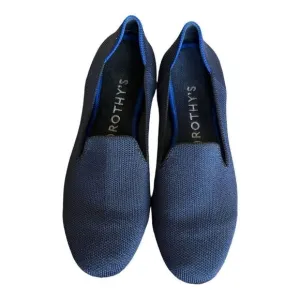Rothy's The Loafer Classic Navy Knit Fabric Slip On Flats Women’s 7.7