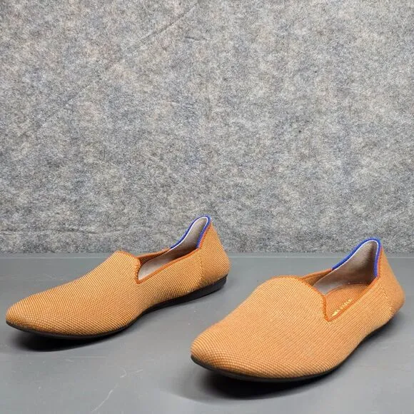 Rothy's The Loafer Women Sz 10‎ Fawn Camel Slip On Ballerina Flats Comfort Shoes