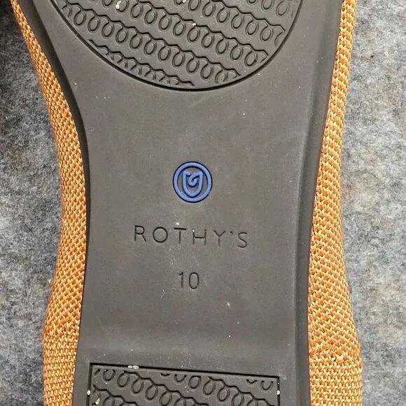 Rothy's The Loafer Women Sz 10‎ Fawn Camel Slip On Ballerina Flats Comfort Shoes