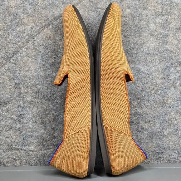 Rothy's The Loafer Women Sz 10‎ Fawn Camel Slip On Ballerina Flats Comfort Shoes