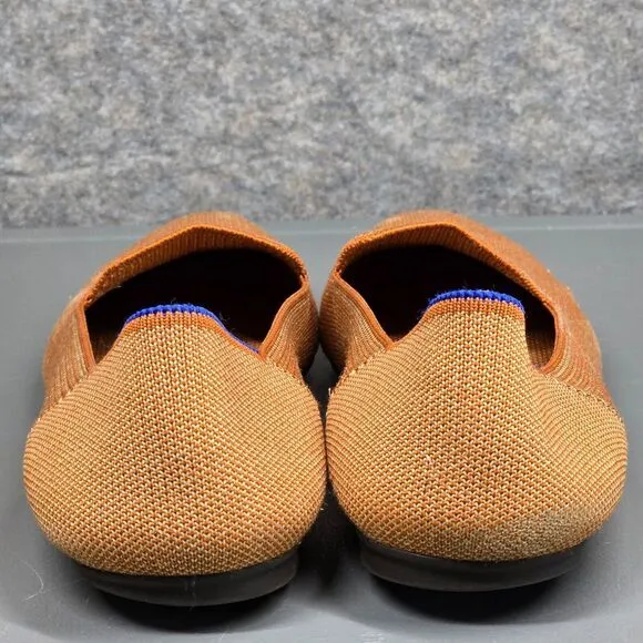 Rothy's The Loafer Women Sz 10‎ Fawn Camel Slip On Ballerina Flats Comfort Shoes