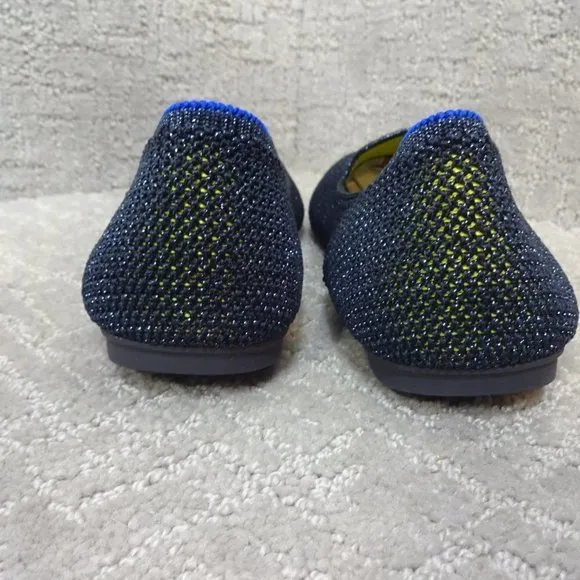 Rothy's The Loafer Women's Size 9 US Metallic Lattice Stitch Slip On Flats Shoe