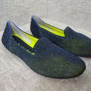 Rothy's The Loafer Women's Size 9 US Metallic Lattice Stitch Slip On Flats Shoe