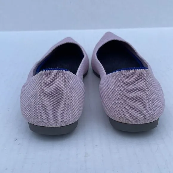 Rothy’s The Point Ballet Flats Slip On Knitted Comfort Shoes Size 10 Pink