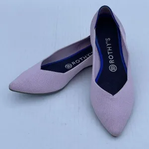 Rothy’s The Point Ballet Flats Slip On Knitted Comfort Shoes Size 10 Pink