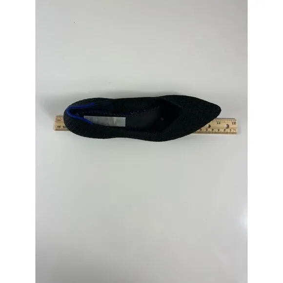 Rothy's The Point Black Honeycomb Knit Flats *NO SIZE NO INSOLES* Size 5.5 READ