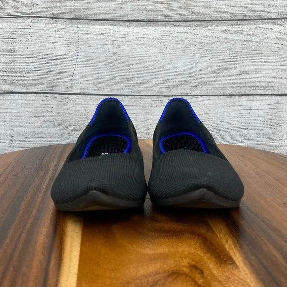 Rothy’s The Point Black Solid Slip On Flats Women’s Shoe Size 7