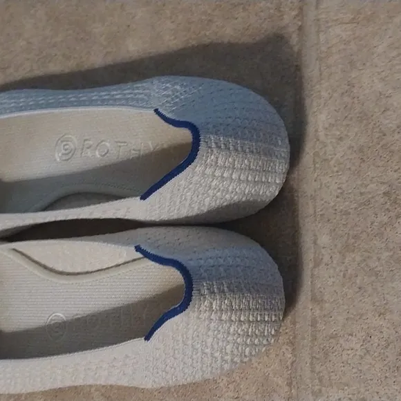 Rothy's The Point Diamond Twill Slip On Flats Size 8.5 Preowned