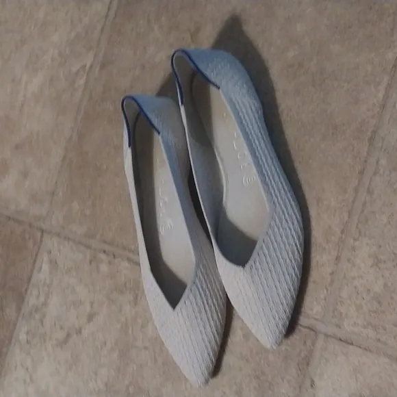 Rothy's The Point Diamond Twill Slip On Flats Size 8.5 Preowned