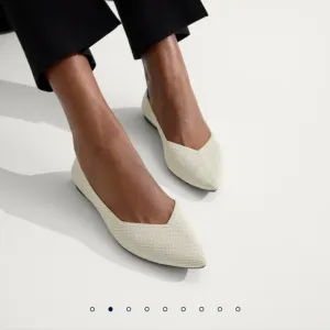 Rothy's The Point Diamond Twill Slip On Flats Size 8.5 Preowned