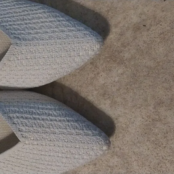 Rothy's The Point Diamond Twill Slip On Flats Size 8.5 Preowned