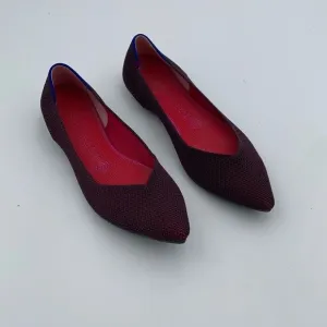 Rothy’s The Point in berry plumb purple lattice excellent used condition woman 9
