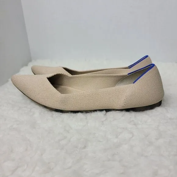 Rothy's The Point Portobello Womens Size 9.5 Knit  Slip On Ballet Flats Shoes