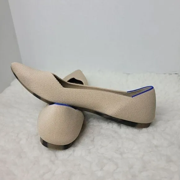 Rothy's The Point Portobello Womens Size 9.5 Knit  Slip On Ballet Flats Shoes