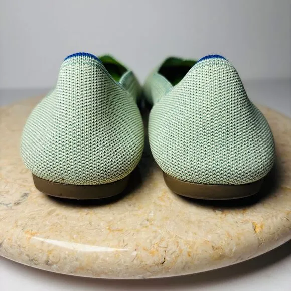 Rothy's The Point Women's Sz 8 Mint Green Slip-on Flats Ballet‎