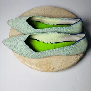 Rothy's The Point Women's Sz 8 Mint Green Slip-on Flats Ballet‎