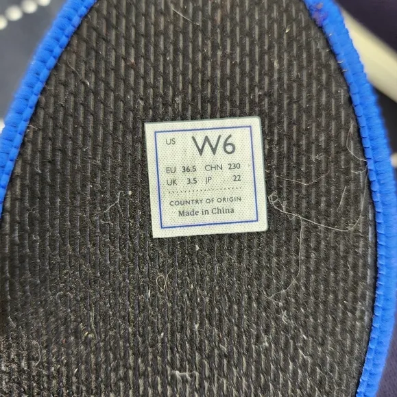 Rothys The Slip On Sneaker Flats Navy Blue Size 6