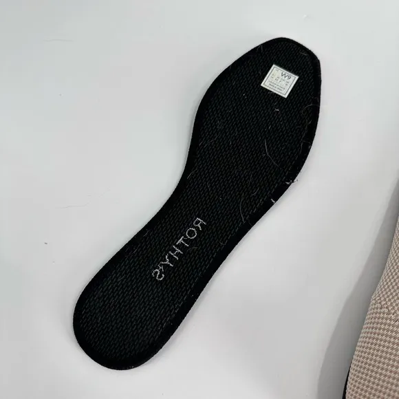 Rothy’s The Square Tuxedo Captoe‎ Knit Fabric Slip On Ballet Flats Women’s 9