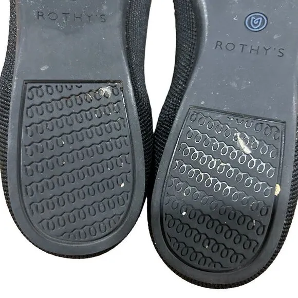 Rothy’s The Point Classic Flats, Black, size 8