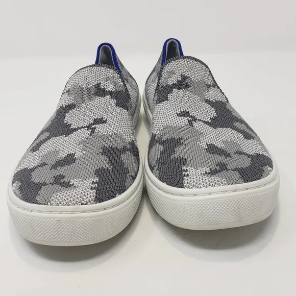 Rothys Toddler Kids Gray Camo Slip On Sneakers Size 1 Shoes Unisex Boys Girls