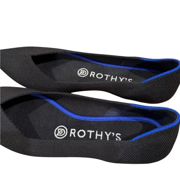 Rothys Womans Black Flats