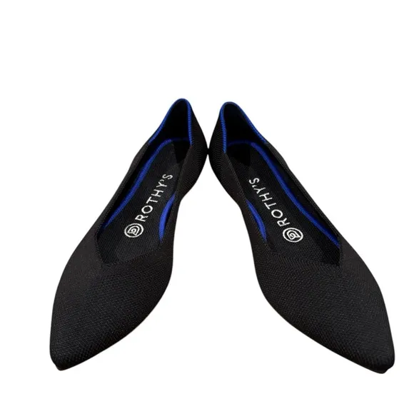 Rothys Womans Black Flats
