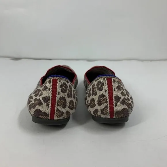 Rothy’s WOmen's Mocha Spot Loafers Round Toe Flat Ballet Knit Size 10.5