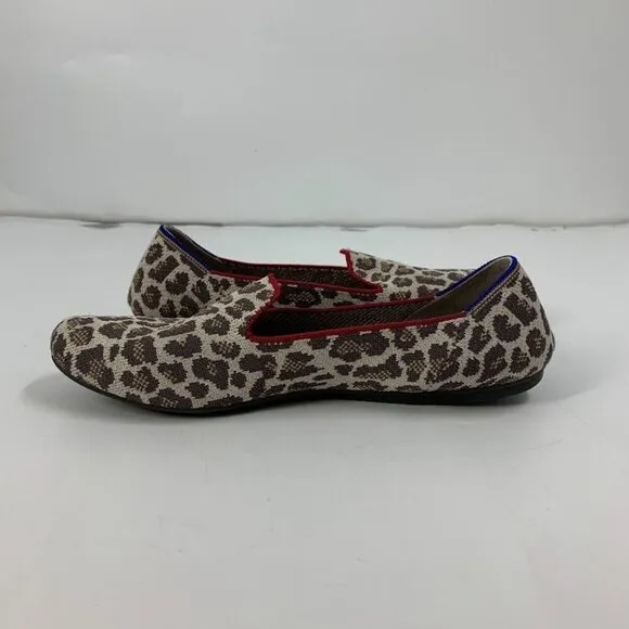 Rothy’s WOmen's Mocha Spot Loafers Round Toe Flat Ballet Knit Size 10.5