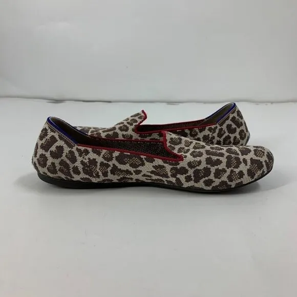 Rothy’s WOmen's Mocha Spot Loafers Round Toe Flat Ballet Knit Size 10.5