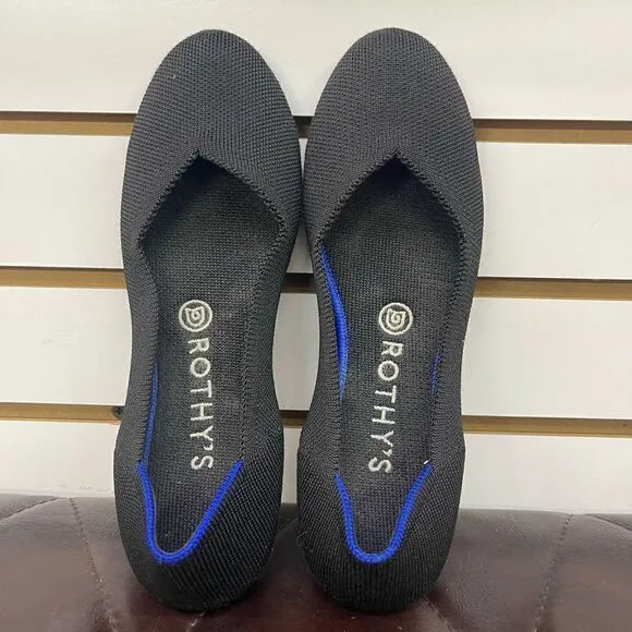 Rothy's Womens Round Toe Slip On Ballet Flats Comfort Shoes Size 8