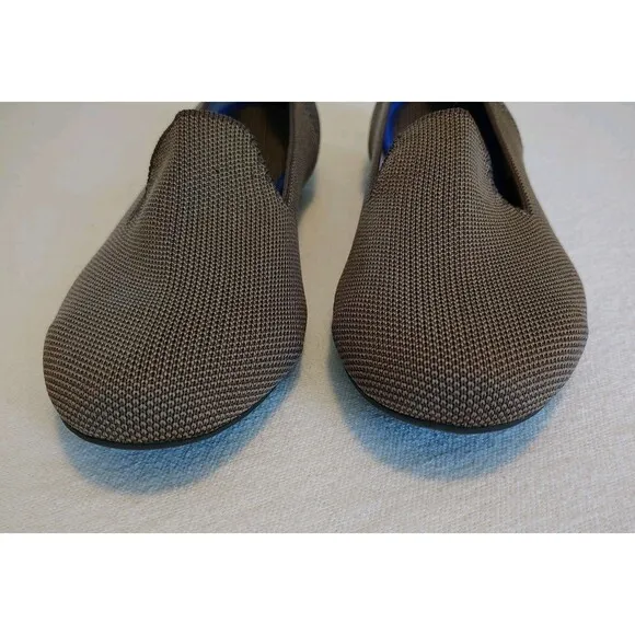 ROTHYS Women's The Loafer Retired Mocha Color Flats Size 8.5 Neutral Minimal