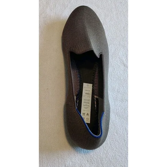 ROTHYS Women's The Loafer Retired Mocha Color Flats Size 8.5 Neutral Minimal