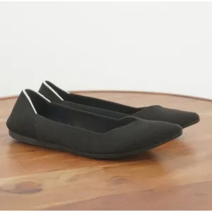 Rothys Womens The Point Black Ballet Flats Size 6 Slip On Washable
