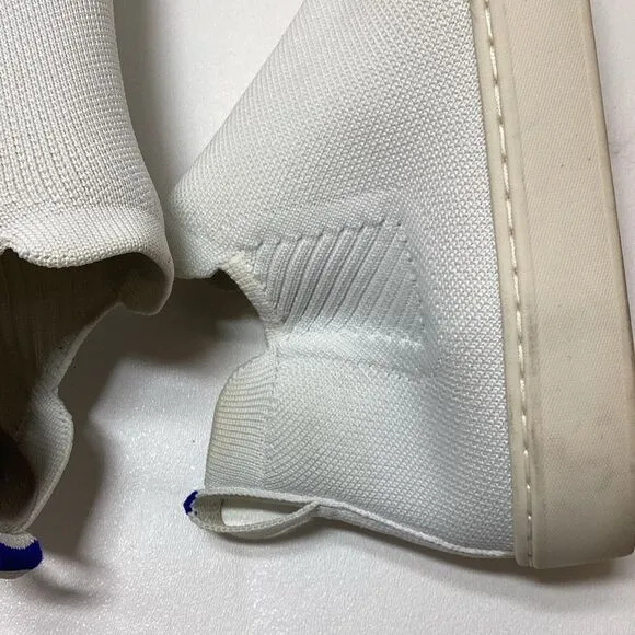 Rothy's Chelsea Bright White Pull On Ankle Sneaker Boots Size 7.5