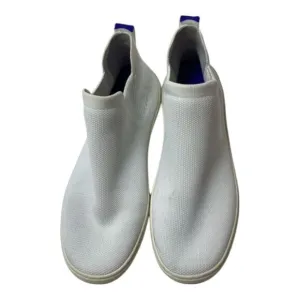 Rothy's Chelsea Bright White Pull On Ankle Sneaker Boots Size 7.5
