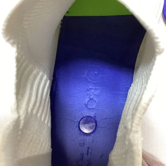 Rothy's Chelsea Bright White Pull On Ankle Sneaker Boots Size 7.5