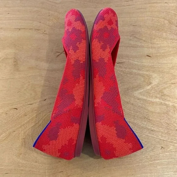ROTHY’S Red Camo Round Toe Loafers Slip-On Flats Shoes Women’s 8