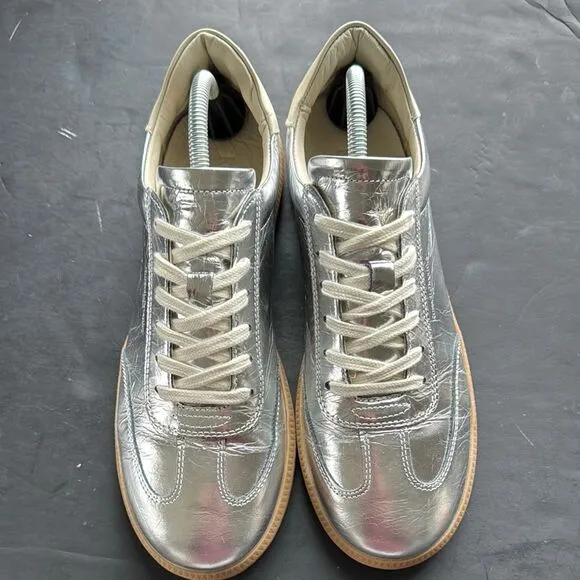 Russell &amp; Bromley Men’s Sz 41 / 7.5 Nordic Thin Sole Trainer Silver Sneakers
