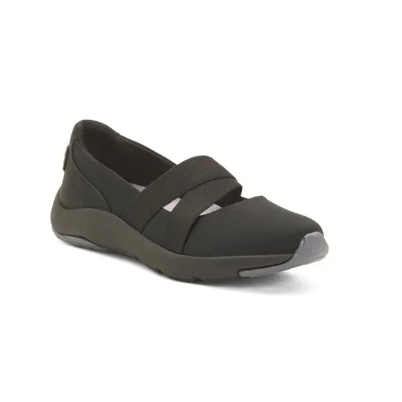 RYKA Black Endless Mary Jane Slip On Sneakers