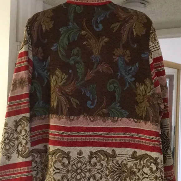 SAG HARBOR/ BOHO BROCADE TAPESTRY JACKET/NEW