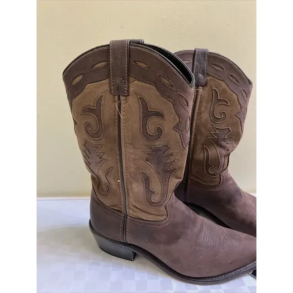 Sage by Abilene Two Toned Western Cowboy Boots  Men’s Size 9 Style#4740