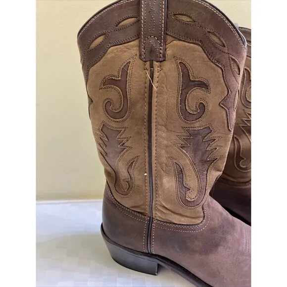 Sage by Abilene Two Toned Western Cowboy Boots  Men’s Size 9 Style#4740