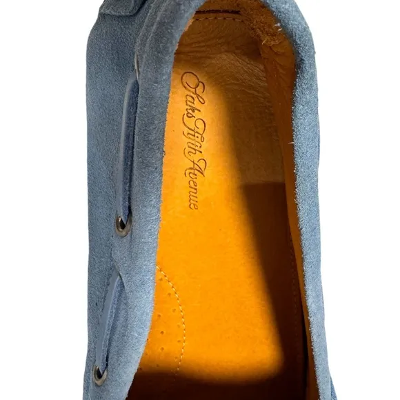 Saks Fifth Avenue Lt. Blue Loafers Size 13